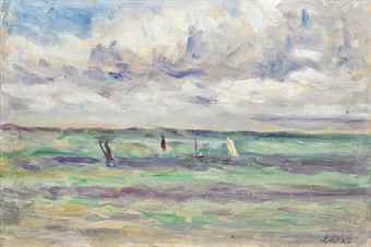 Voiliers au large du Tréport by Maximilien Luce