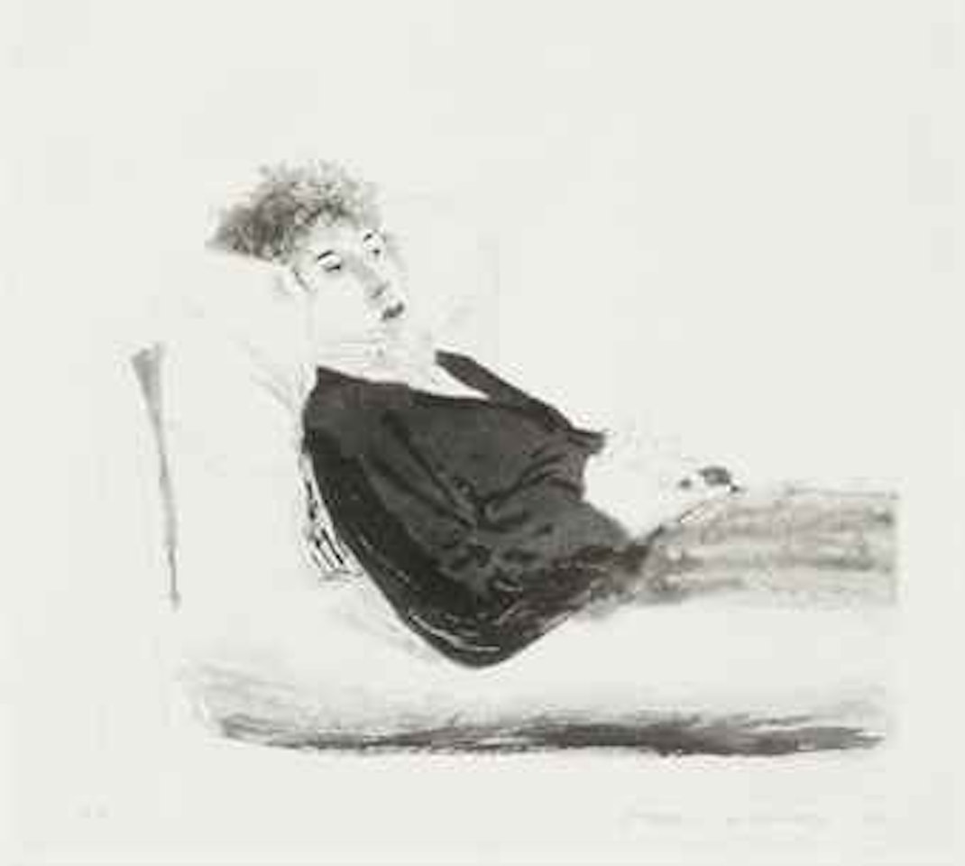 Reclinging Figure (Scottish Arts Council 174; Tokyo 163) by David Hockney
