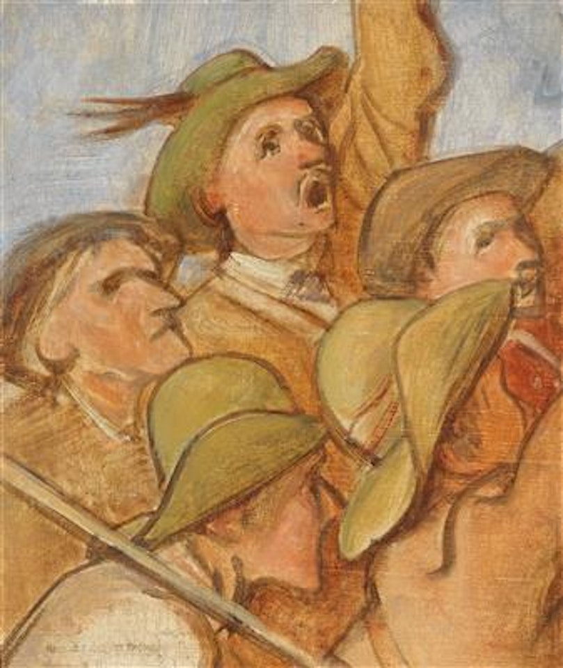 Farmers (Tyrolean Militia) by Franz von Defregger