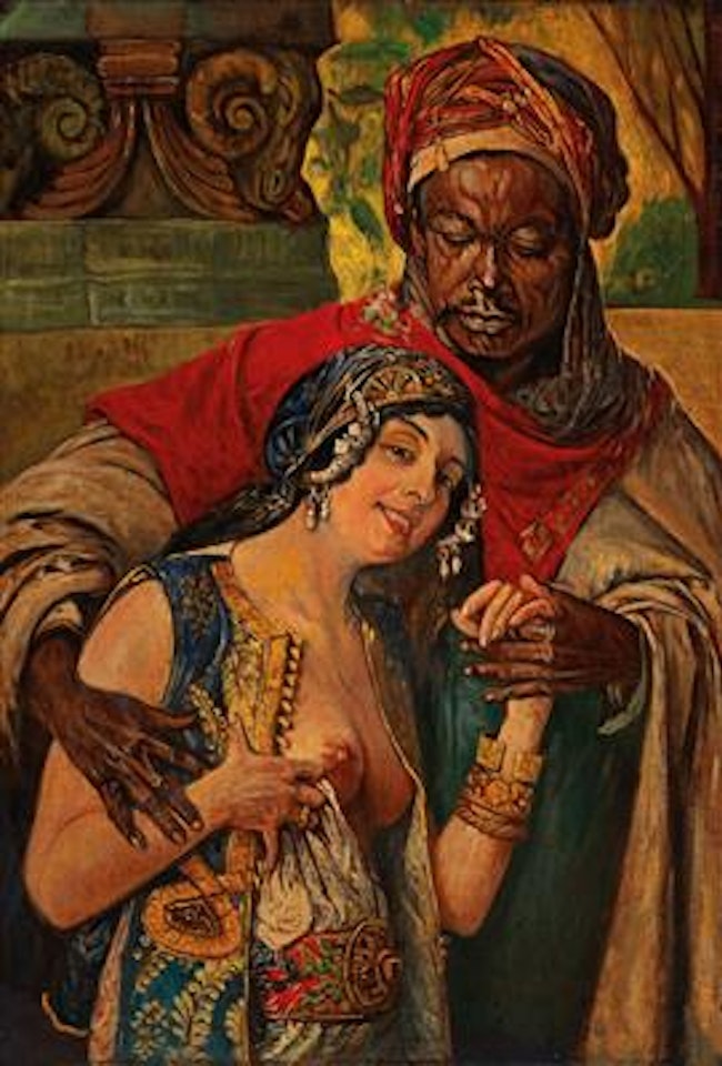 Oriental Couple by Gyula Tornai
