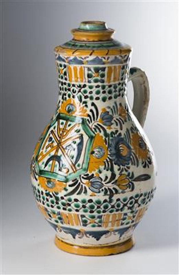 pottery by Pitcher With Farmer&#x2019;s Guild Motif
