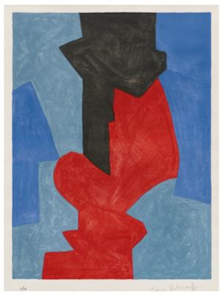 Composition in blue by Serge Poliakoff