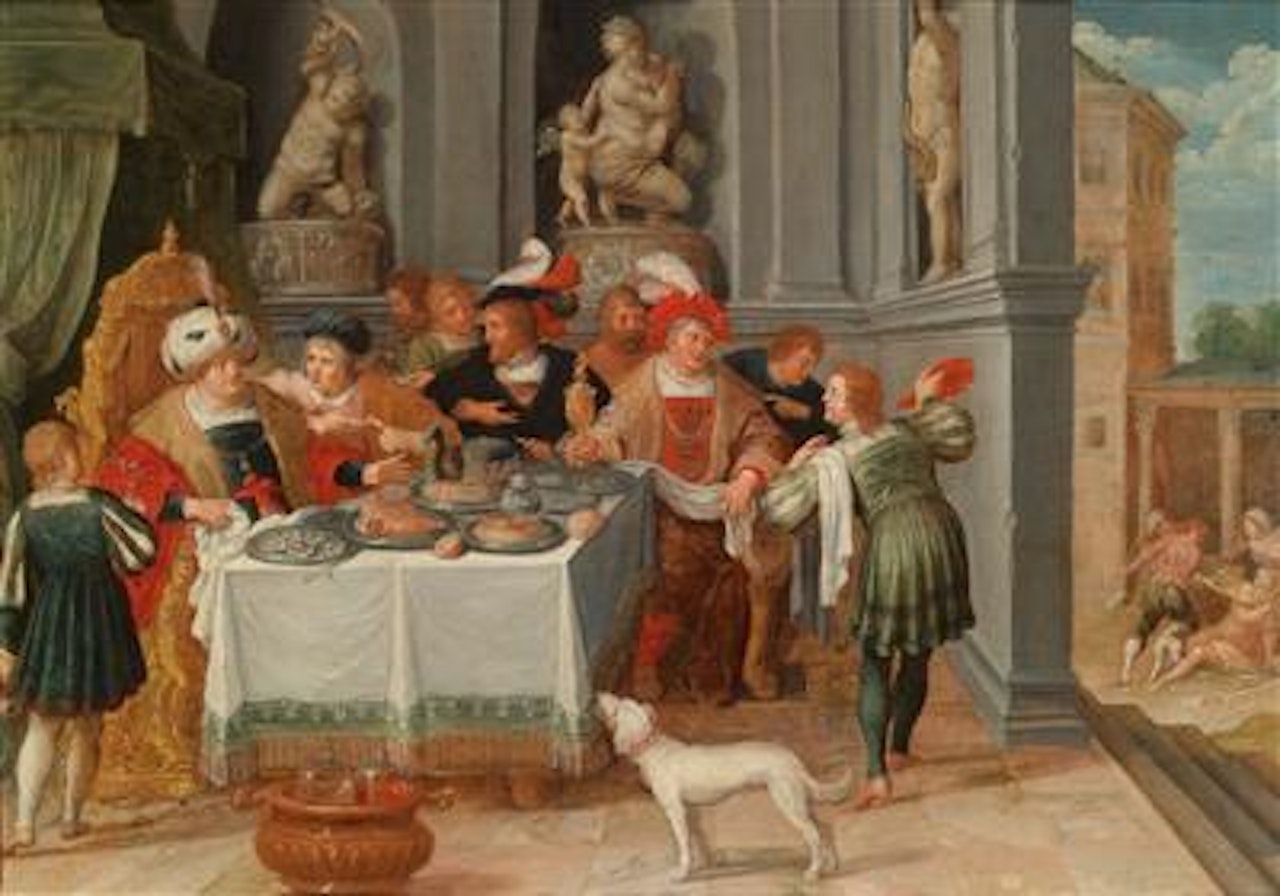 The Rich Man and Poor Lazarus by Frans Francken II