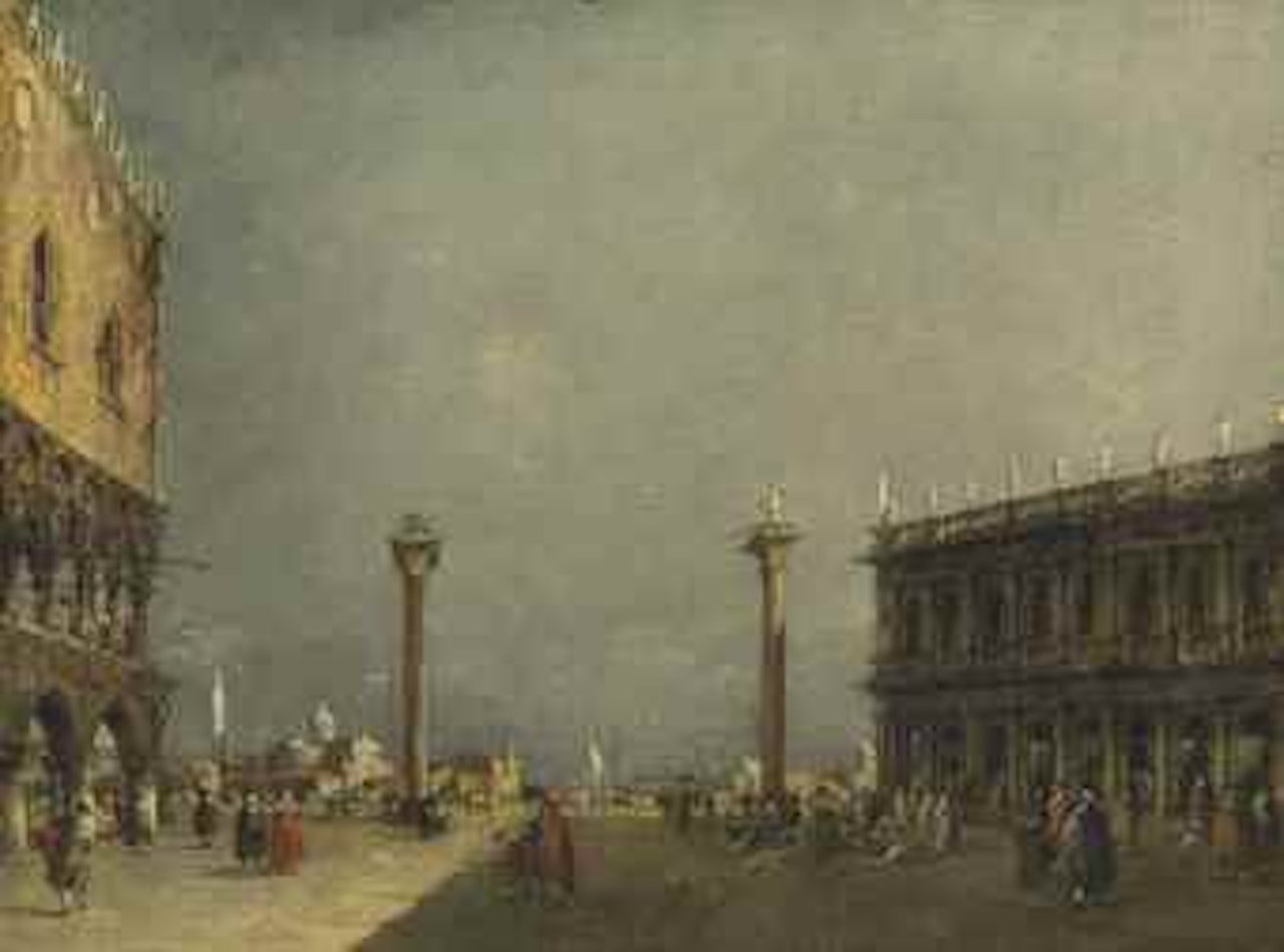 The Piazzetta, Venice, with the Doge’s Palace and the Libreria, San Giorgio Maggiore beyond by Francesco Guardi