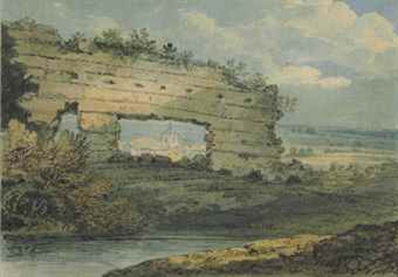 Roman Wall, Wroxeter, Shropshire by Thomas Girtin