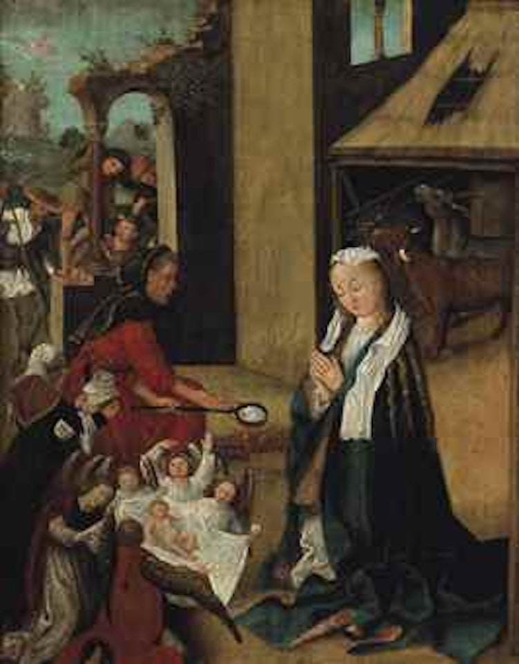 The adoration of the shepherds by Netherlandish School