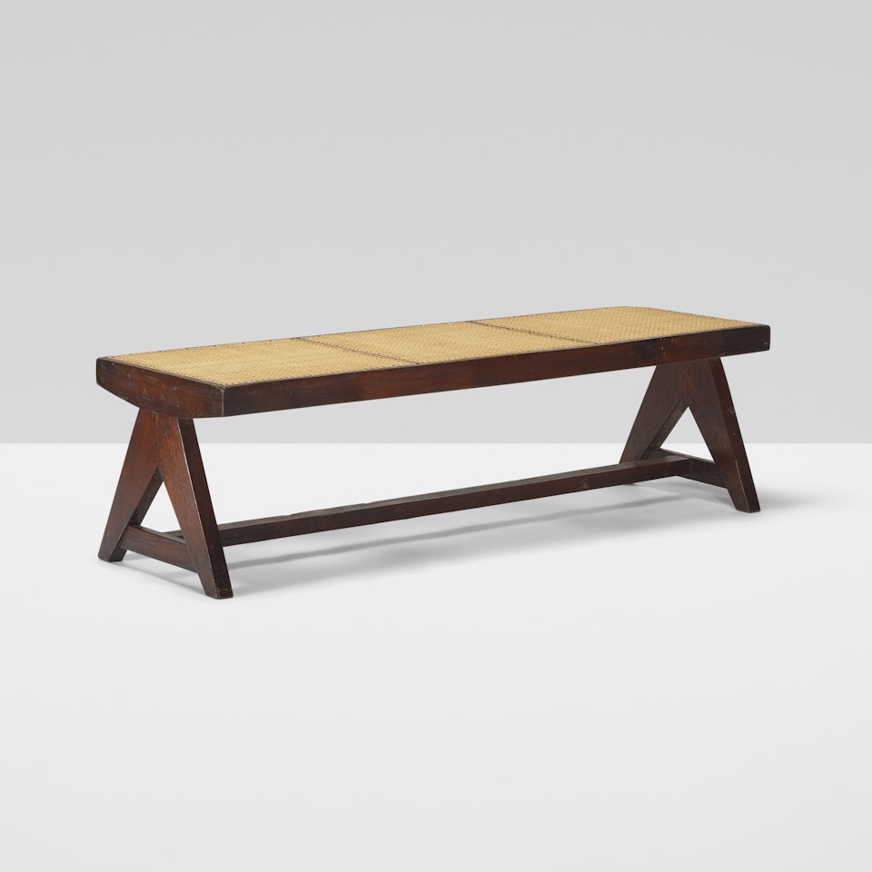 bench from the M.L.A. Flats building, Chandigarh by Pierre Jeanneret