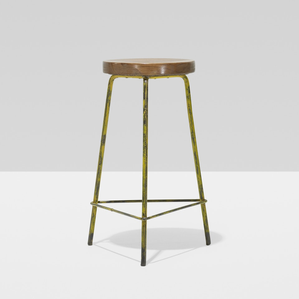 stool from the College of Architecture, Chandigarh by Pierre Jeanneret