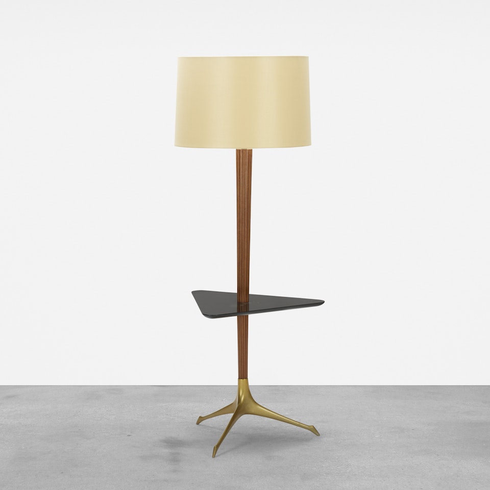 Tri-symmetric lamp table by Vladimir Kagan