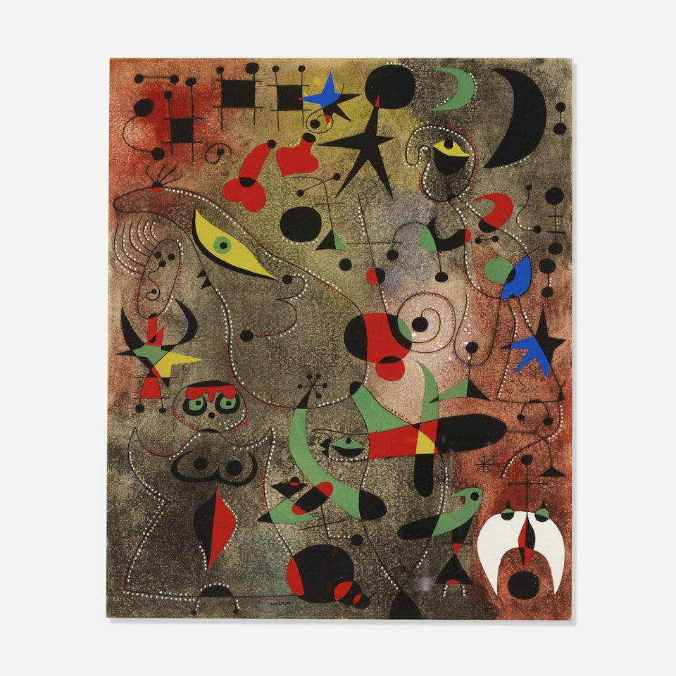 Le Reveil au petit jour (Plate XIV from the Constellations portfolio) by Joan Miró