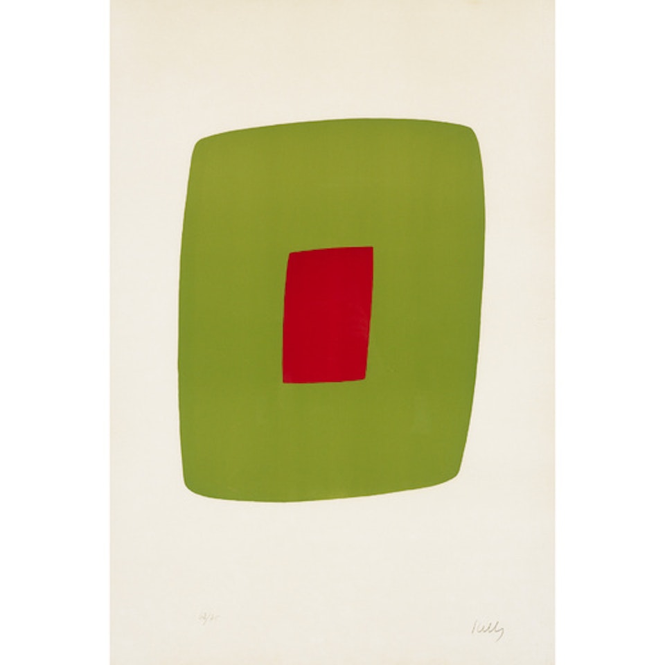 Green with Red by Ellsworth Kelly