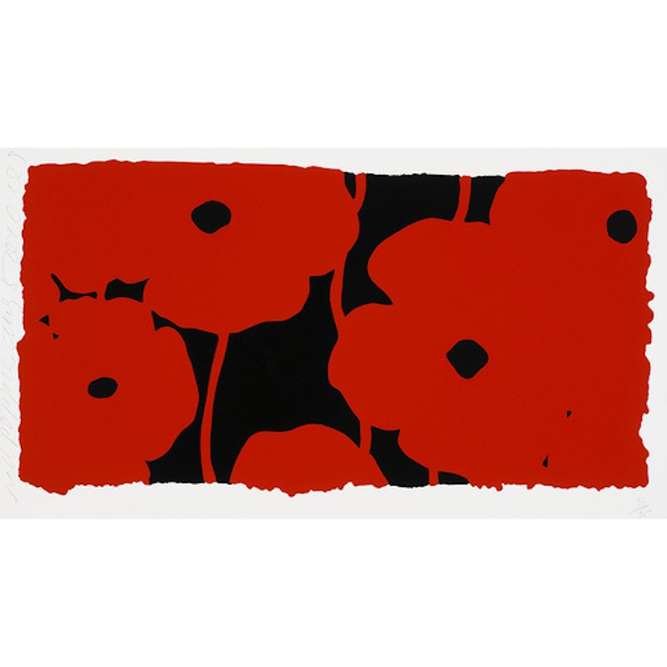 Eight Poppies (Red Poppies) by Donald Sultan