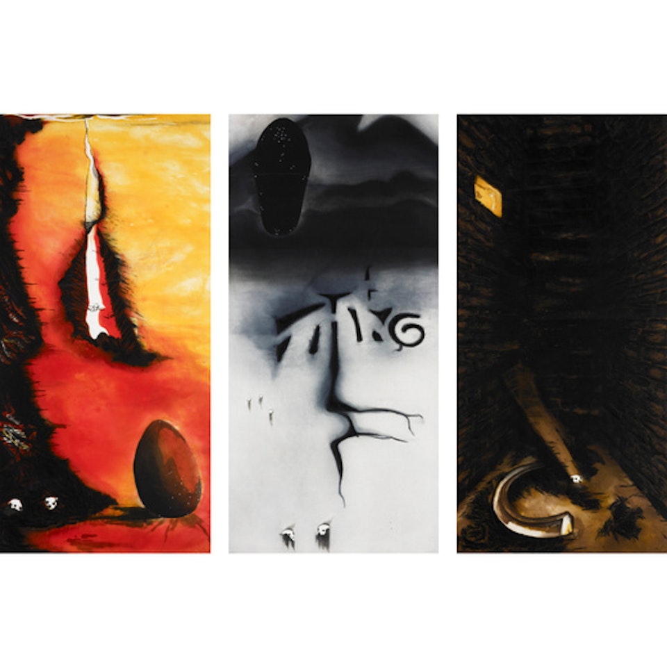 La Lupa di Roma (triptych) by Enzo Cucchi