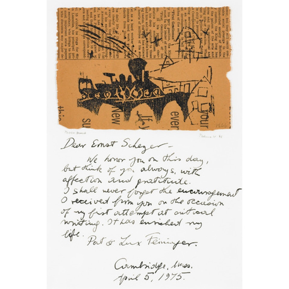 Locomotive on the Bridge II by Lyonel Feininger