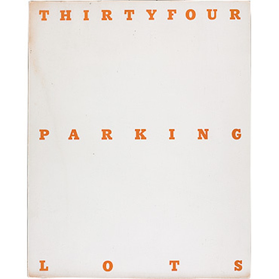 Thrityfour Parking Lots by Ed Ruscha