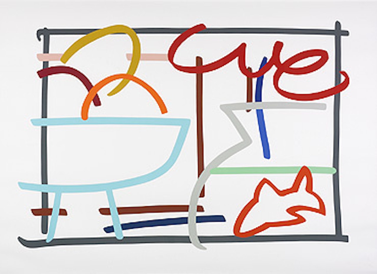 Fast sketch still life with fruit and goldfish by Tom Wesselmann