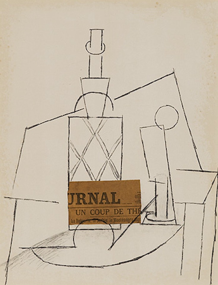 lithograph from Papiers Colles by Pablo Picasso