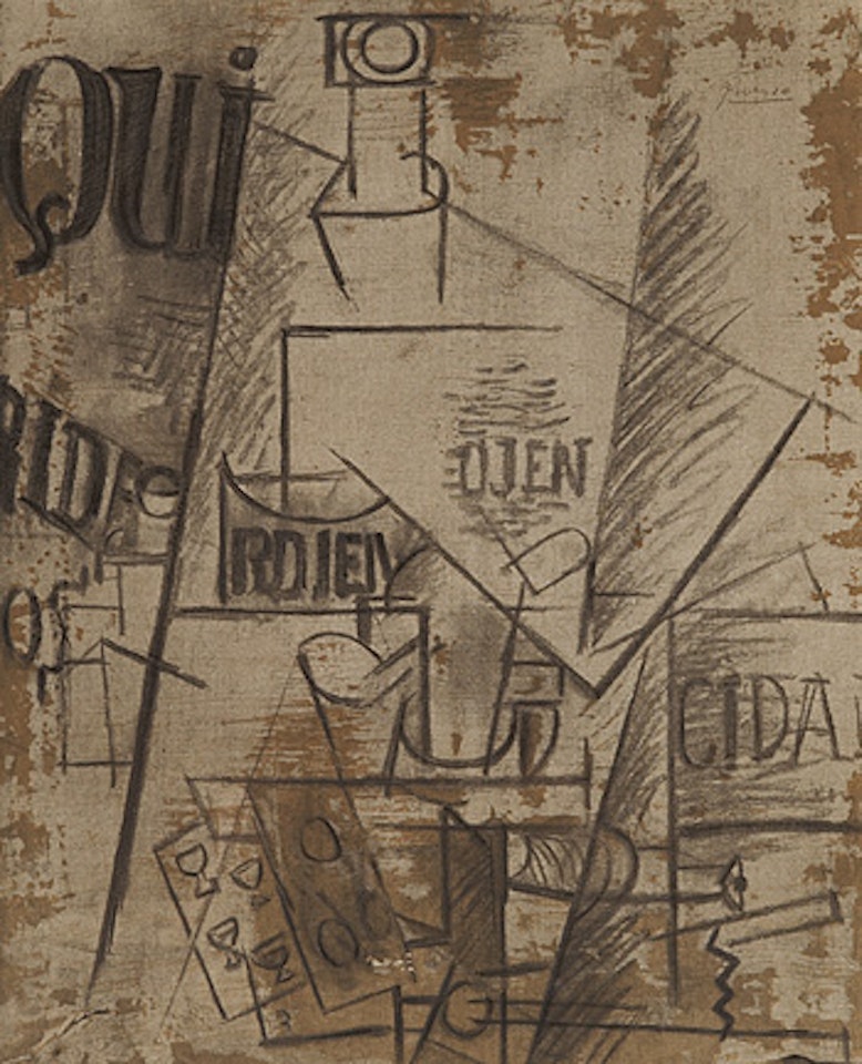 lithograph from Papiers Colles by Pablo Picasso