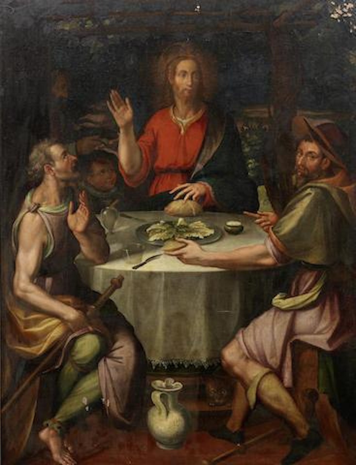 The Supper at Emmaus by Bartolomeo Passarotti