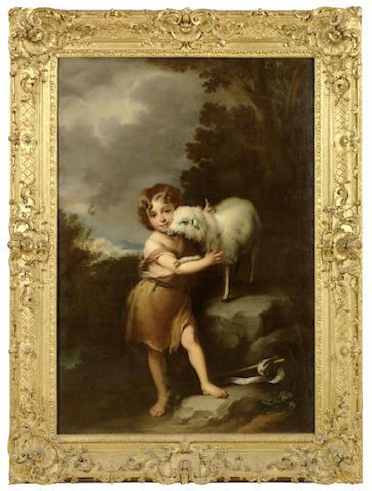 The Infant Saint John the Baptist with a lamb by Bartolomé Esteban Murillo