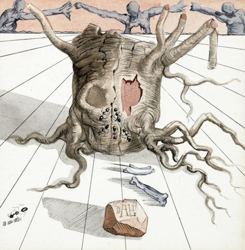 Tronc - Homo suberis by Salvador Dali