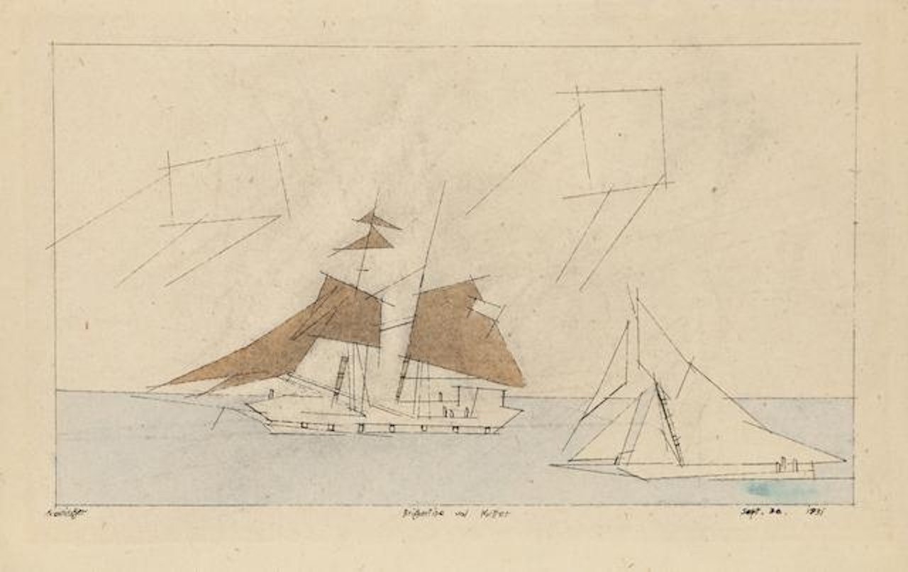 Brigantine und Kutter by Lyonel Feininger