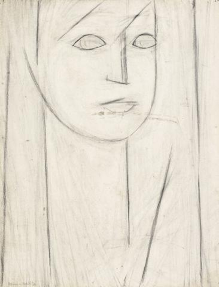 T�te cubiste by Henri Matisse