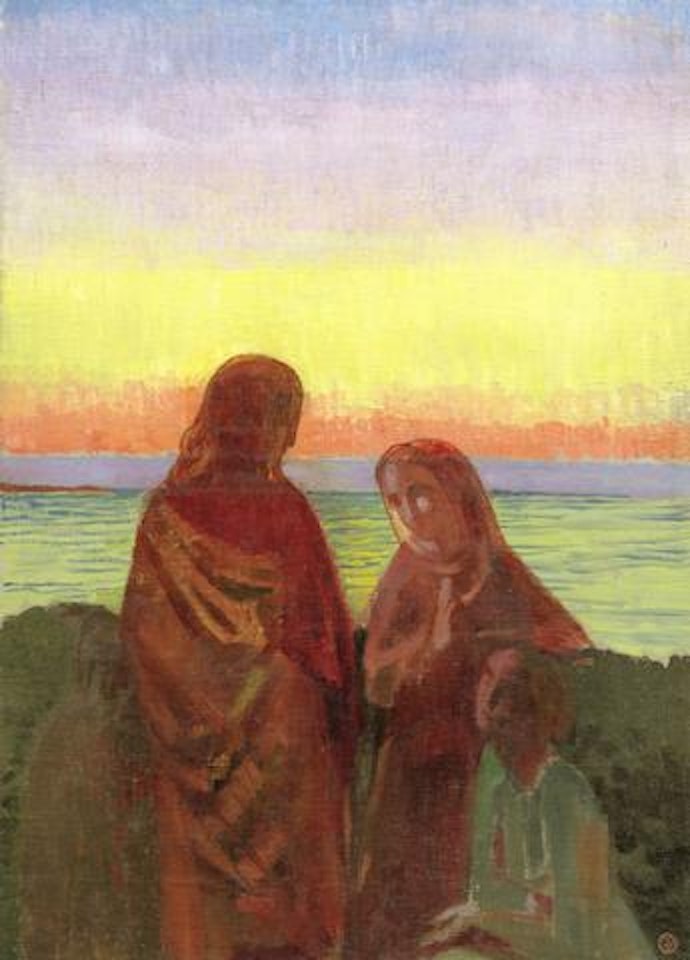 Conversation sacr�e (devant la mer, � contre-jour) by Maurice Denis