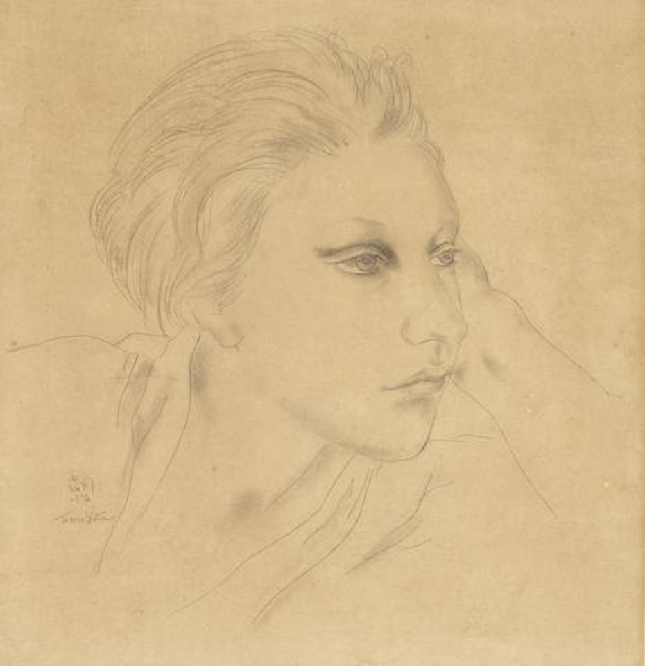 Portrait de jeune femme by Leonard Tsuguharu Foujita