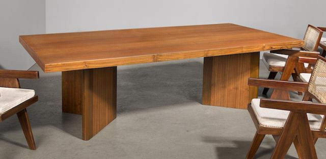 Library table by Pierre Jeanneret