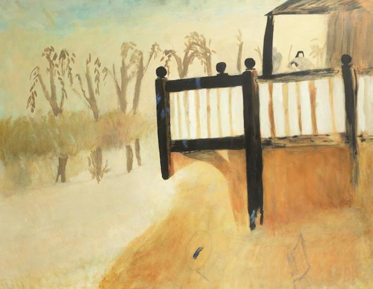 The Verandah at the Boatyard by Mary Newcomb