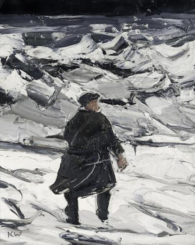 Farmer on the Shore by Kyffin Williams