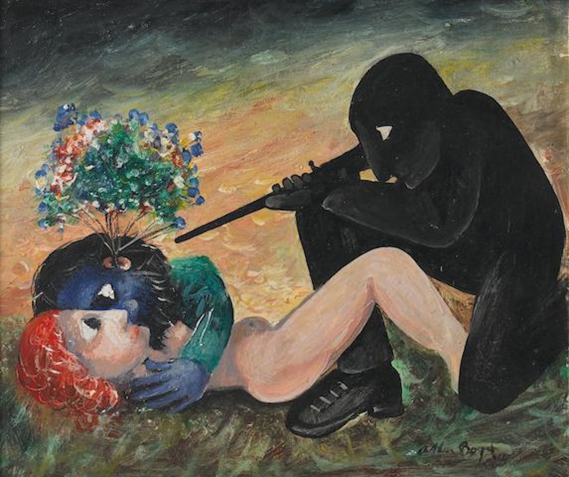 Persecuted Lovers - Study, 1957-58 Also known as The Lovers - Study by Arthur Merric Bloomfield Boyd