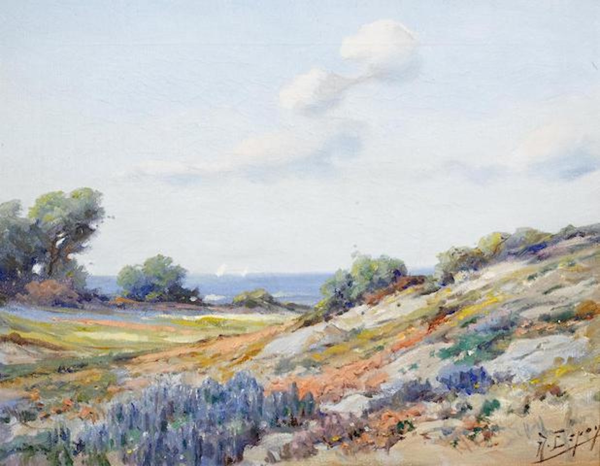 Wildflowers and sail boats by Angel Espoy