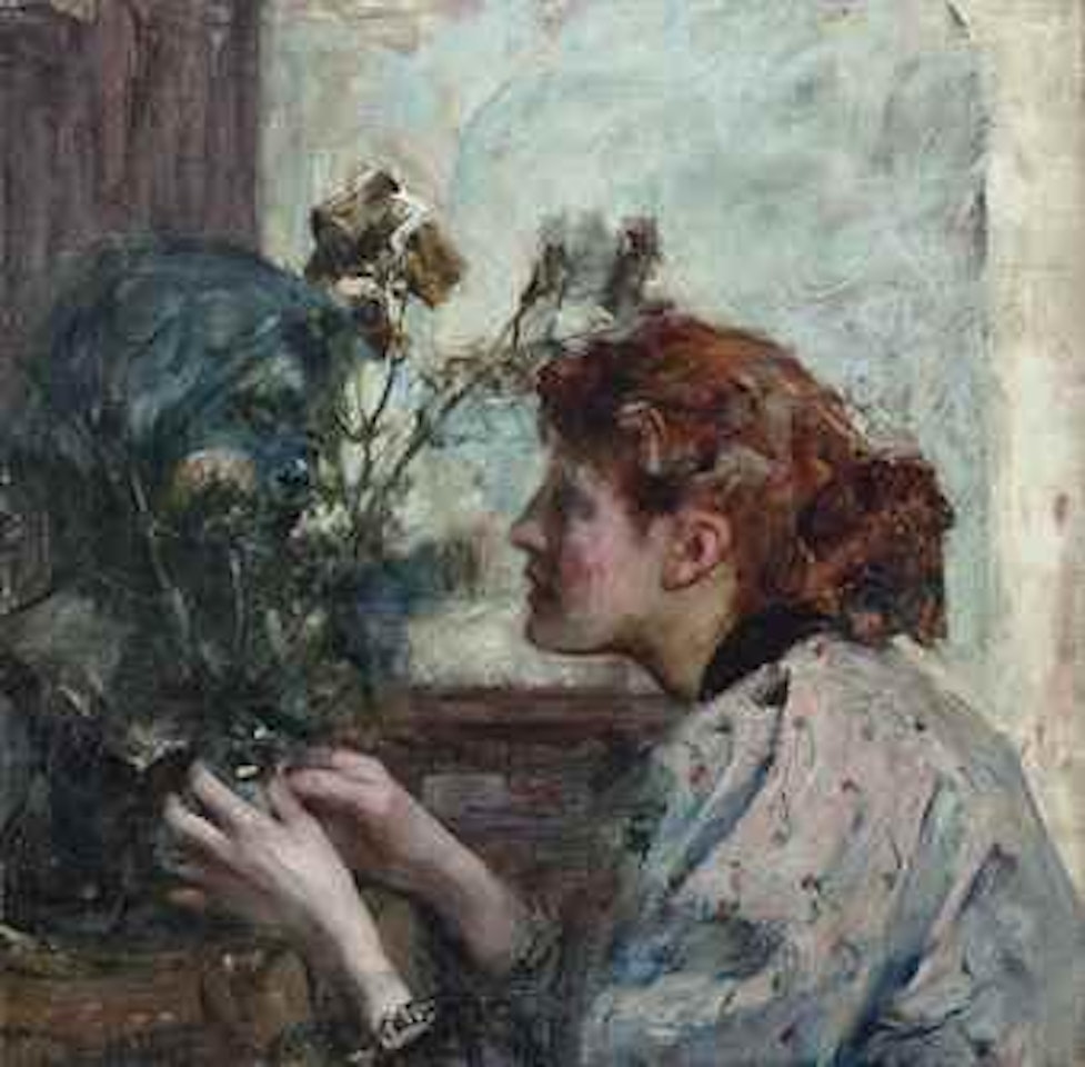 Flower arranging by James Jebusa Shannon
