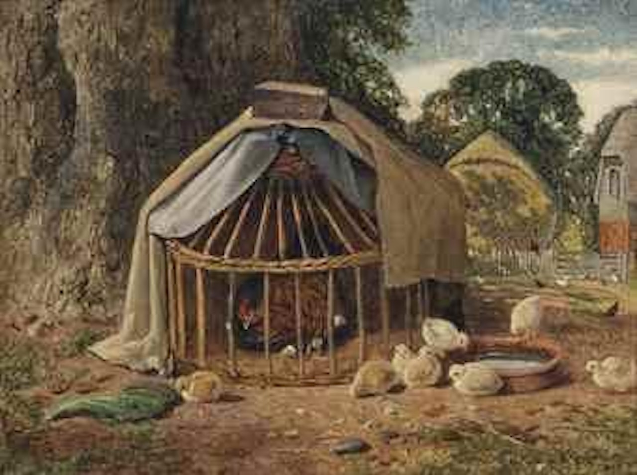 A sketch in a corner by Benjamin Williams Leader