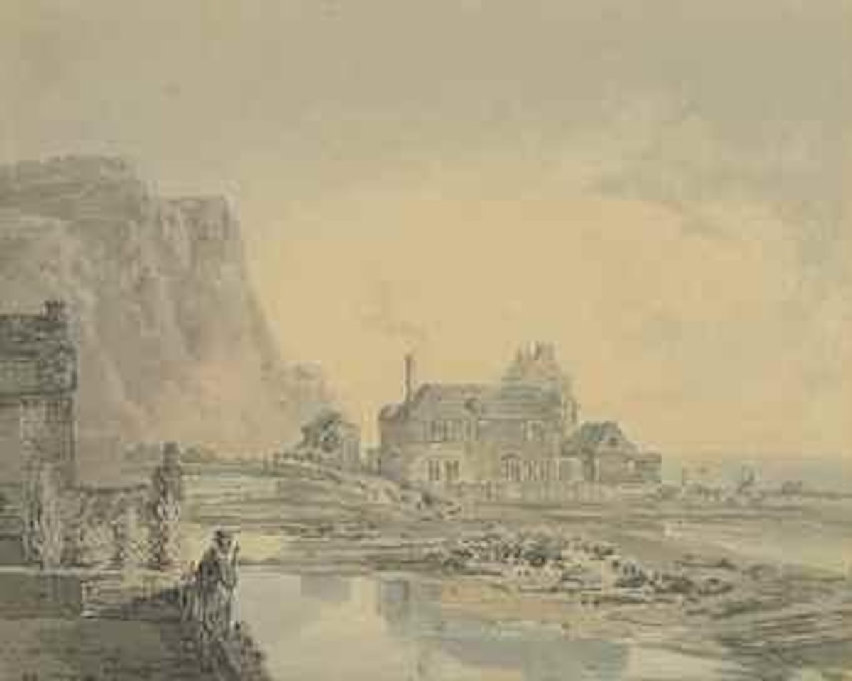 View near Dover, probably at St Margaret's, Cliffe by Thomas Girtin