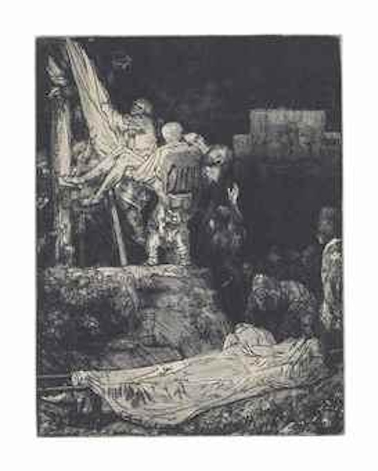 The Descent from the Cross by Torchlight by Attributed to Rembrandt Harmensz van Rijn