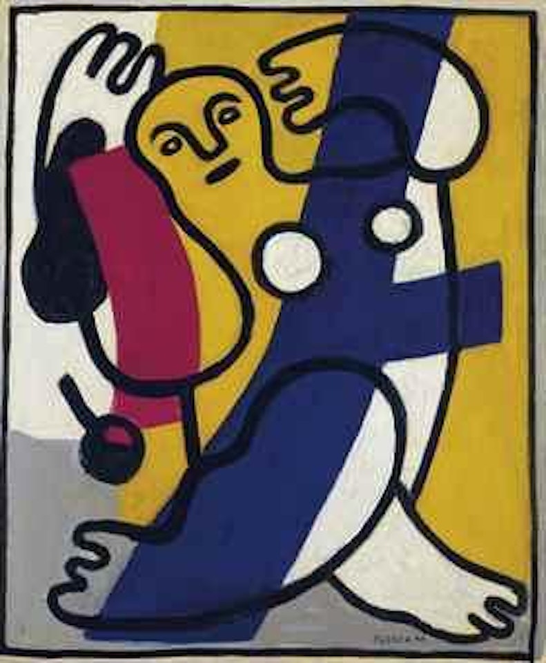 Danseuse en jaune et bleu by Fernand Leger