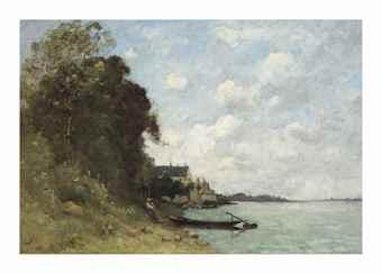 Berge de la Loire a Montsoreau by Paul Désiré Trouillebert