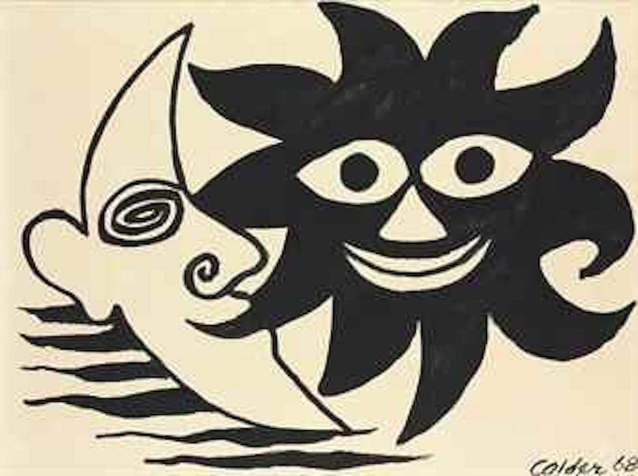 Meeting of Sun and Moon by Alexander Calder