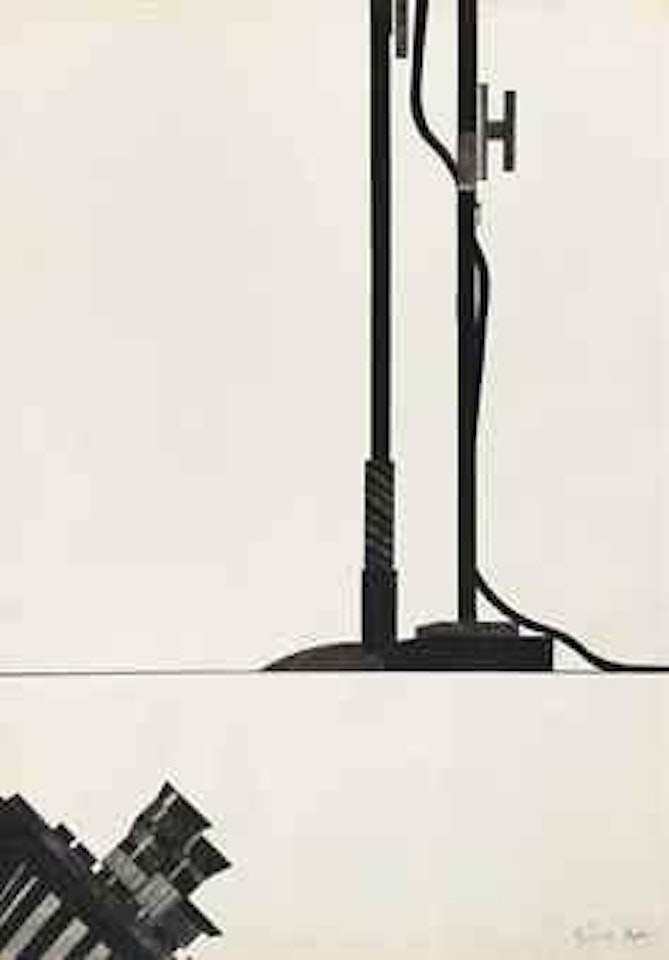 Cinepresa e aste da microfono by Alighiero Boetti