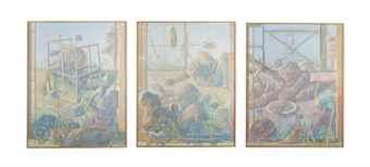 Triptyque alimentaire by Dado