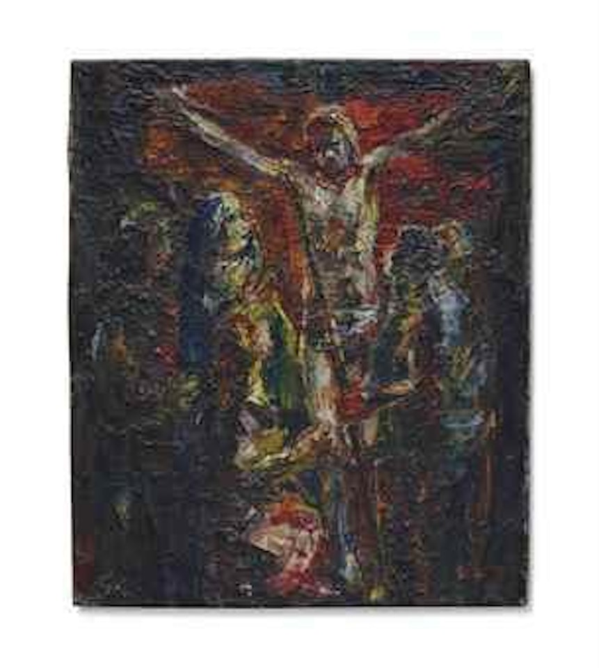 Christ en croix by Eugène Leroy