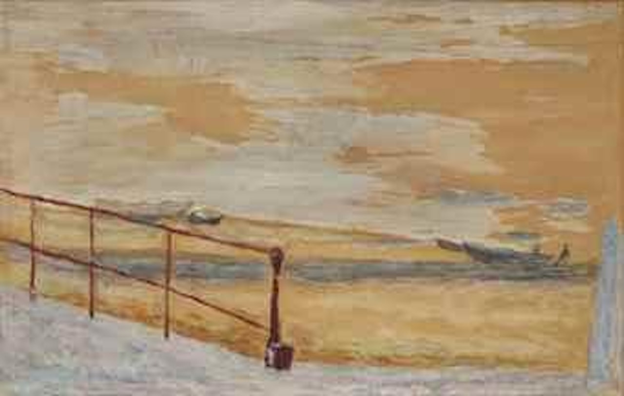 La plage � Trouville by Pierre Bonnard