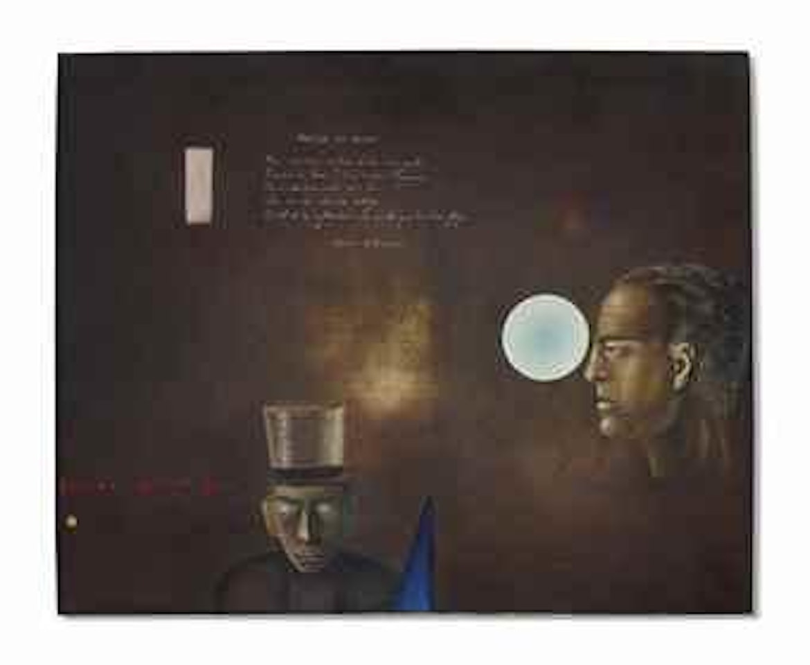 Caballeros presentes (Messieurs pr�sents) by Antoni Tapies