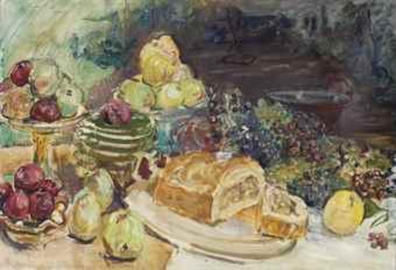 Pastete und Fr�chte by Max Slevogt