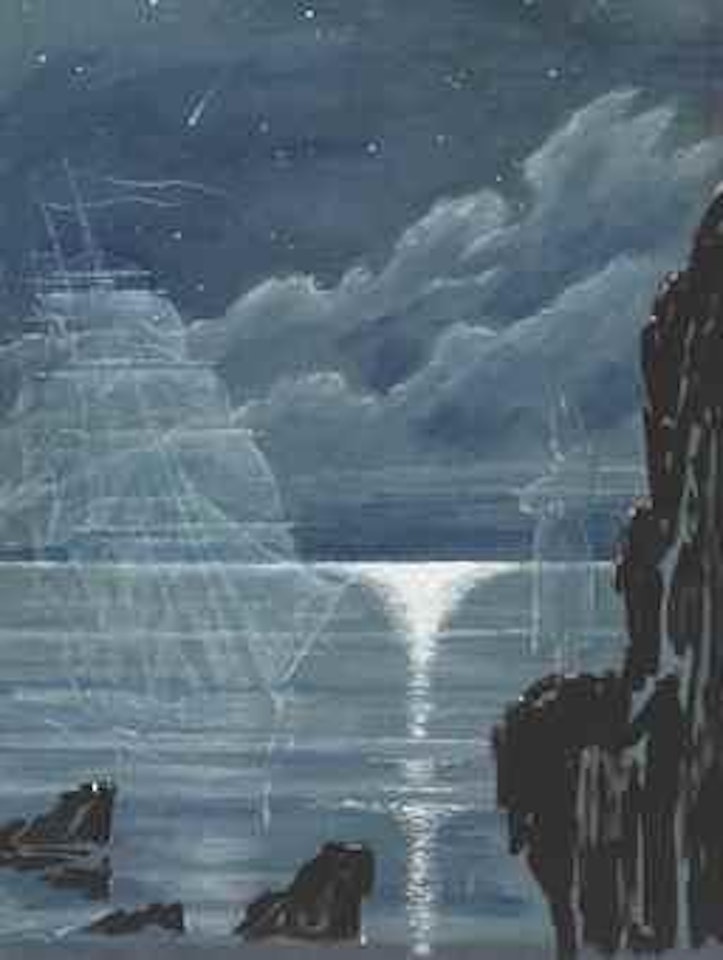 Napoleon's dream of freedom at Elba by Mstislav Valerianovich Dobuzhinsky