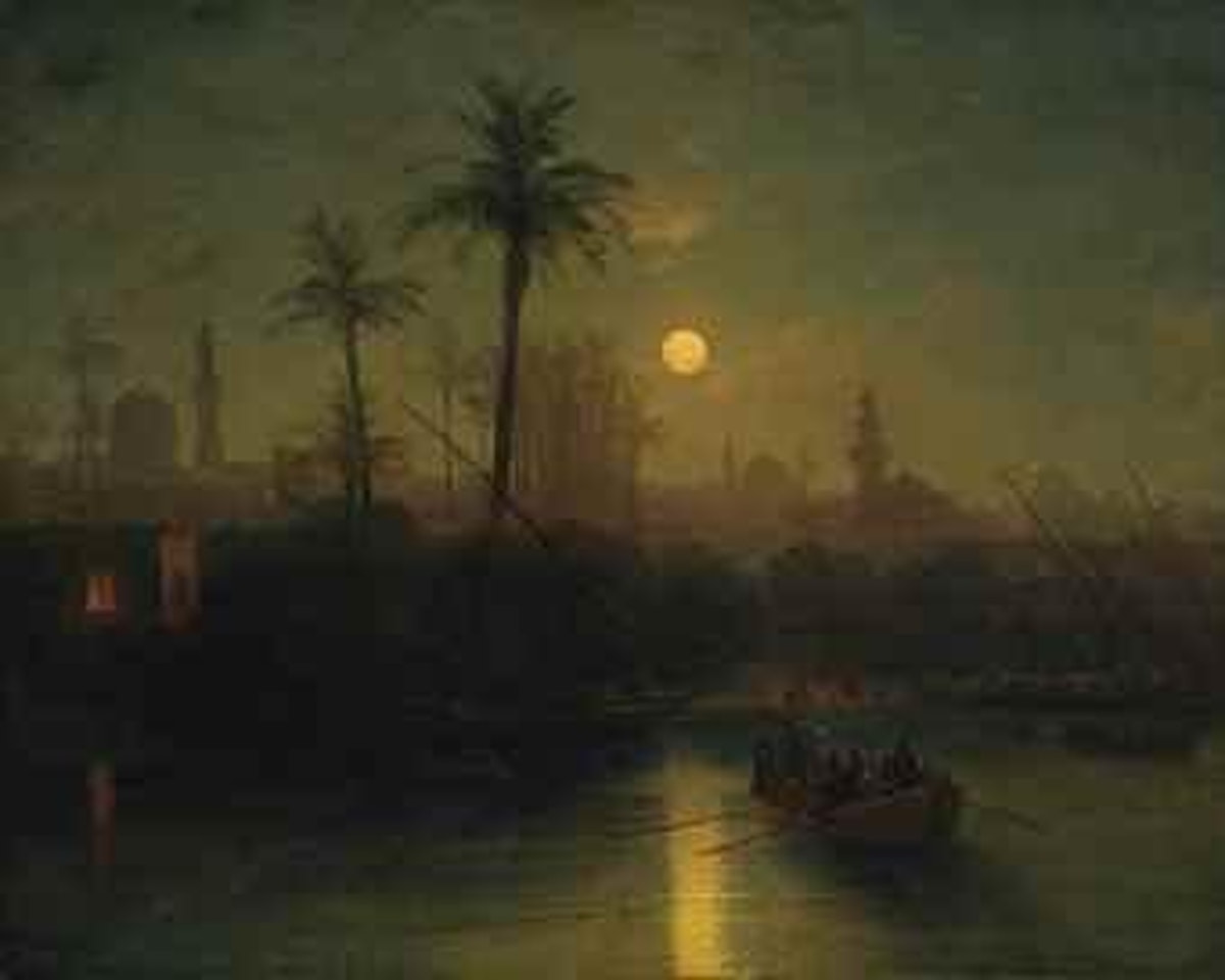 View of the Saladin Citadel from the banks of the Nile by Ivan Konstantinovich Aivazovsky