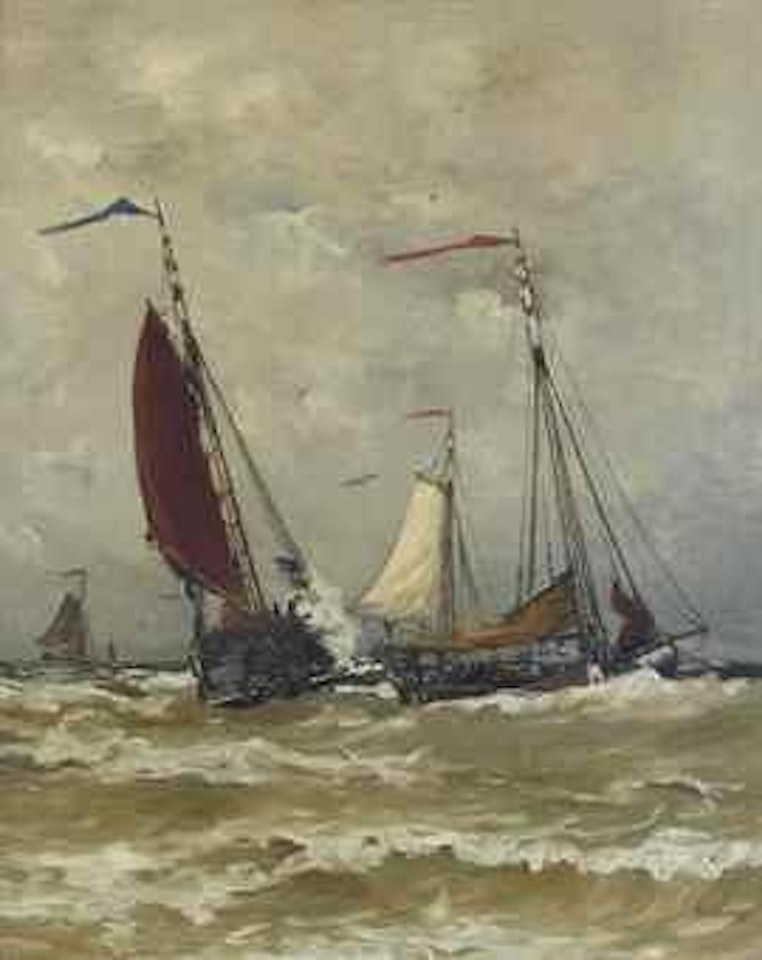 Forte brise by Hendrik-Willem Mesdag